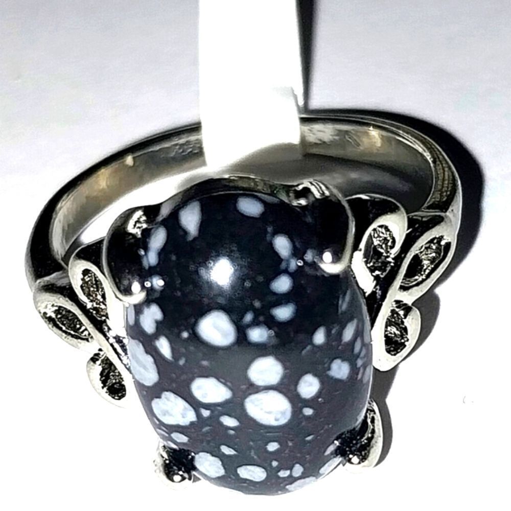 Vintage natural stone ring for women sz 8